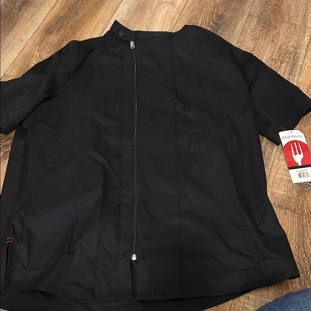 Chef Works Men's Black Short Sleeve Jacket
